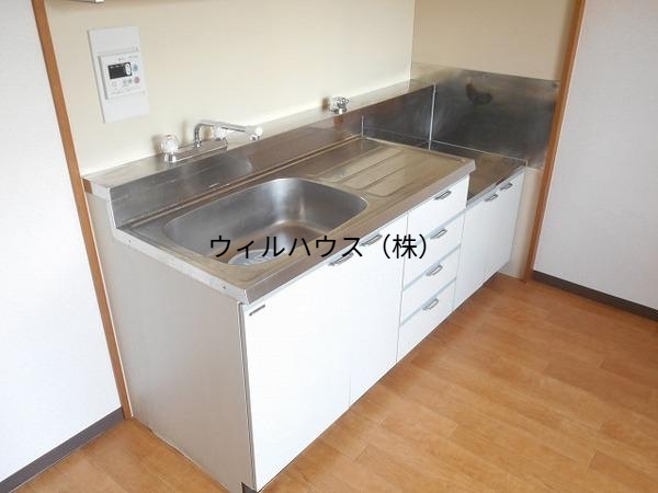 キッチン　ガスコンロ設置可！