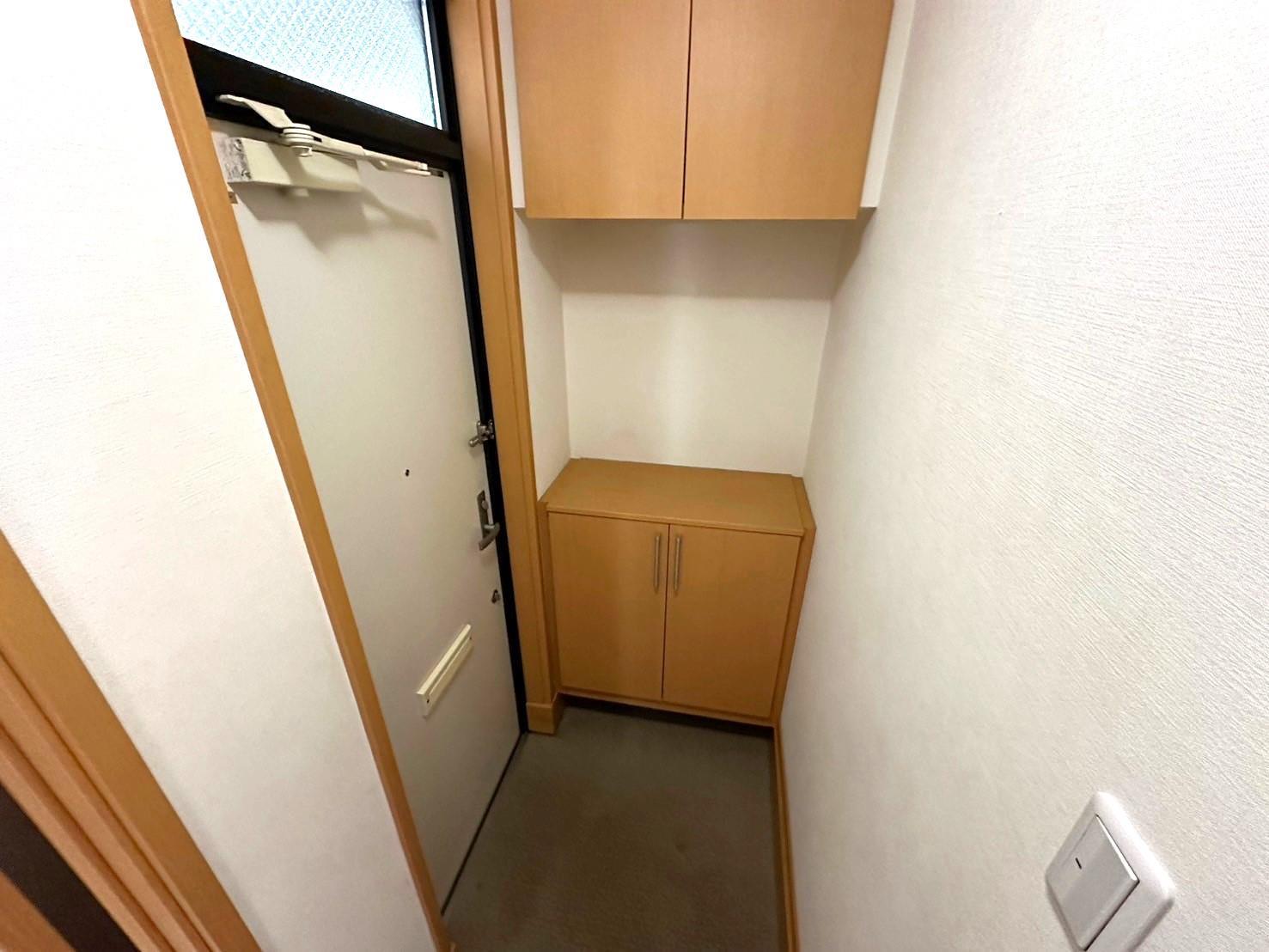 玄関　小物飾りを楽しめるシューズボックス♪