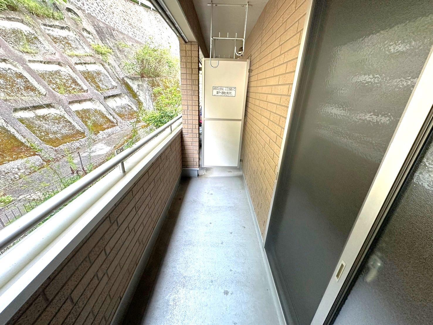 バルコニー　お洗濯物をたっぷり干せる南向きのバルコニー♪