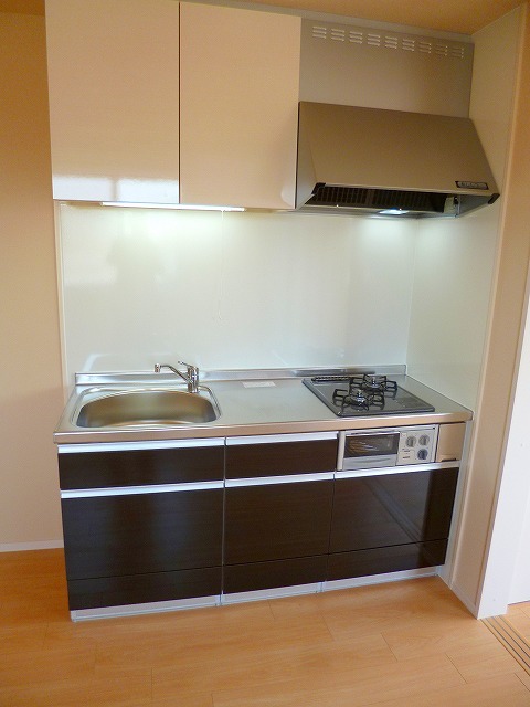 キッチン　★ガス2口グリル付きシステムキッチン★