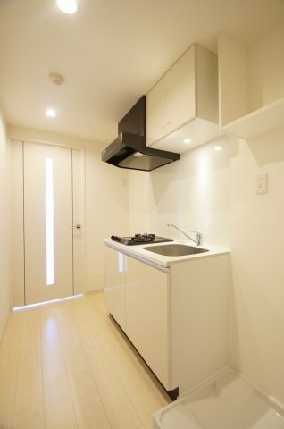 キッチン　システムキッチン二口ガスコンロ