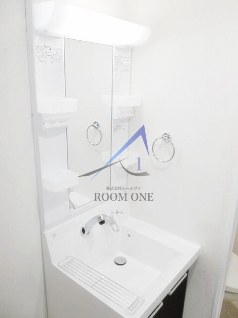 洗面設備　洗面台です。
