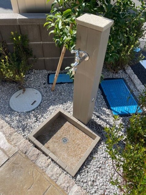 ロビー　ペット　足洗い場