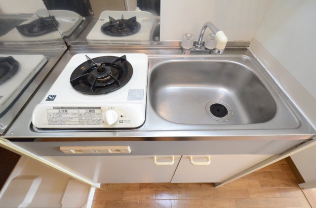 キッチン　ガスコンロ付きのキッチンです！