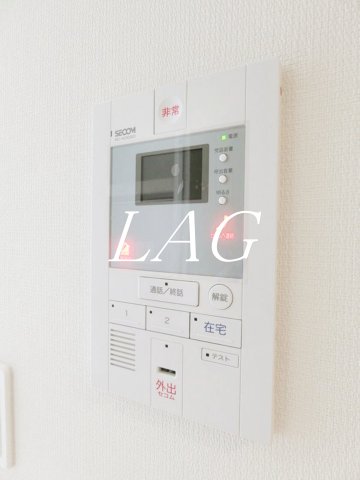 セキュリティ　モニター付きインターフォンです。