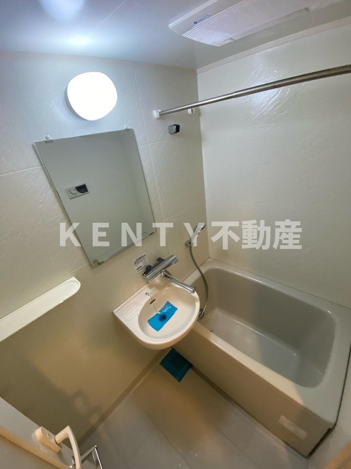 洗面設備　スペースが確保できる洗面所です