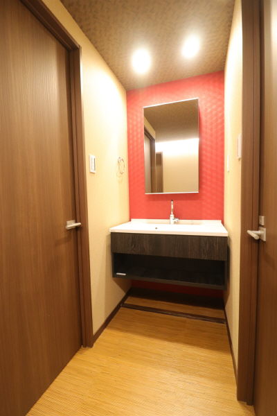 洗面設備　大人気のアジアンリノベ！※前回リフォーム時写真！