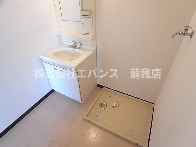 洗面設備　広い洗面スペース