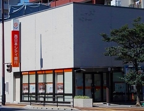 銀行　西日本シティ銀行港町支店（銀行）まで487m