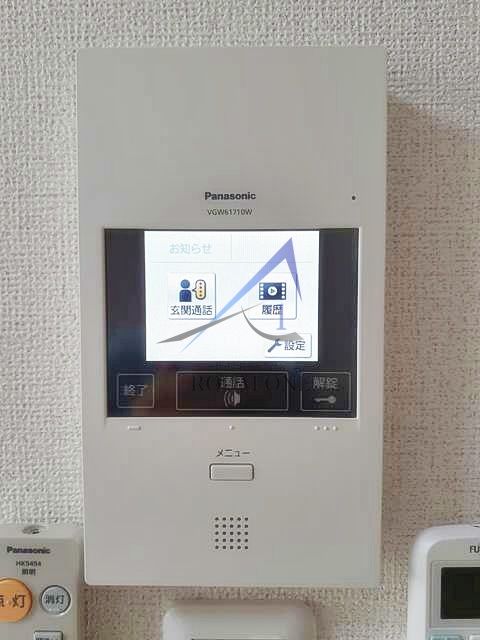 セキュリティ　モニター付インターホンです。