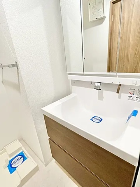 洗面設備　使いやすい洗面所です