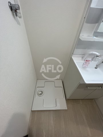 洗面設備　アールグレイコート桃谷　洗面脱衣所