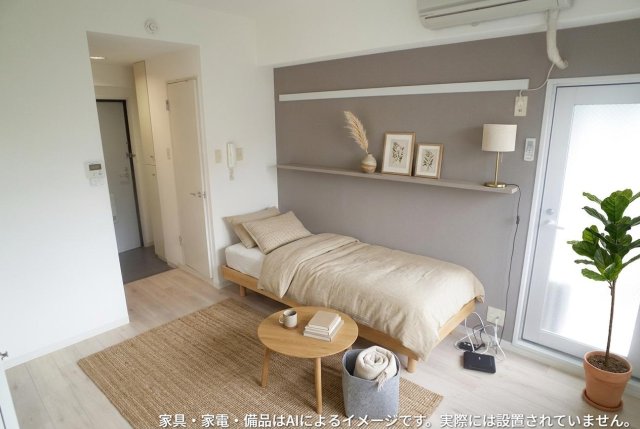 居室・リビング　※家具・家電・備品等はＡＩ画像生成により配置礼を示したもので