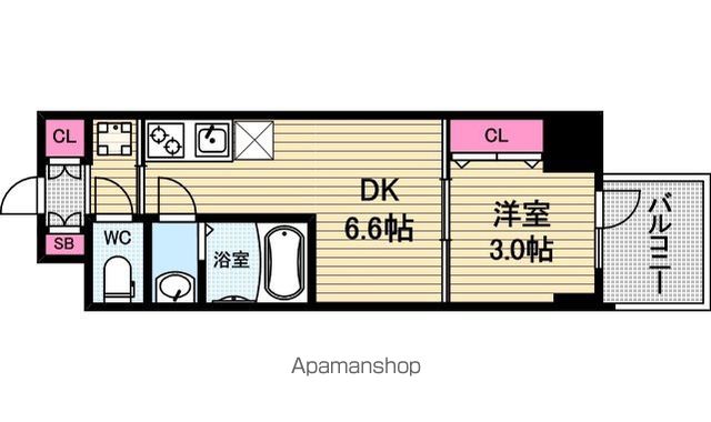 Dimus北浜の間取り写真