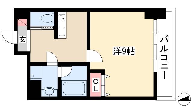 アマーレ東海通の間取り写真