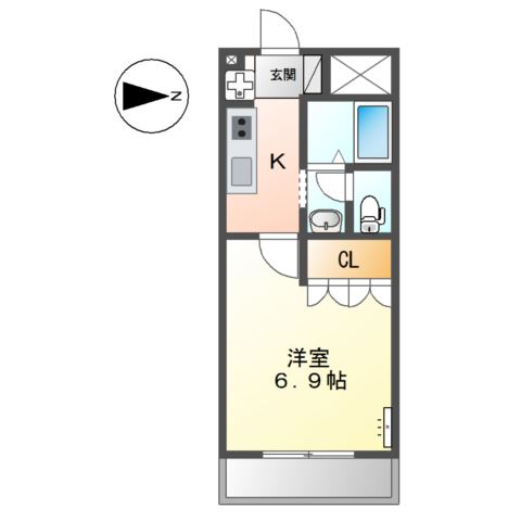 メゾングラースの間取り写真
