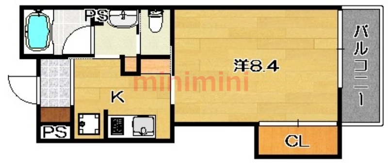 アンソレイユ茨木中津町の間取り写真