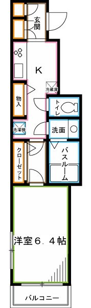 西武新宿線 上井草駅 徒歩1分 2階建 築12年の間取り写真