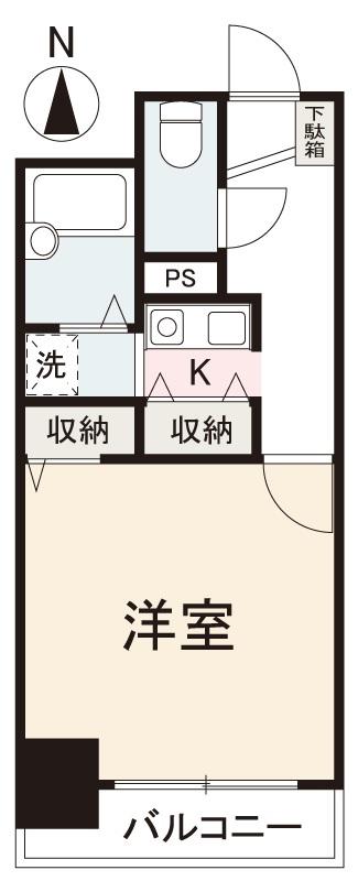 オレンジコート栗林の間取り写真