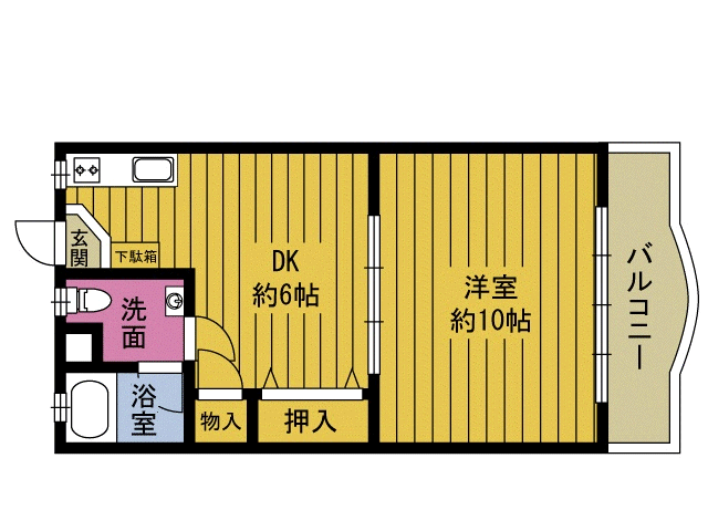 コア山一の間取り写真