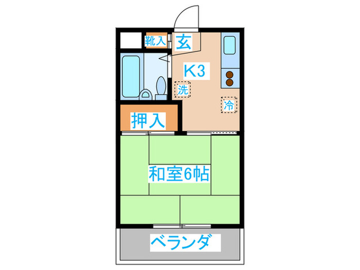 ハイツ高橋の間取り写真