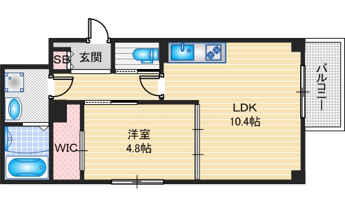 URBAN COURT 茨木春日の間取り写真