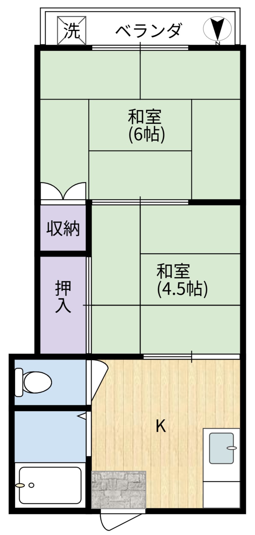 第1クリーンハイツの間取り写真