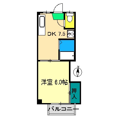ハイツ長井の間取り写真