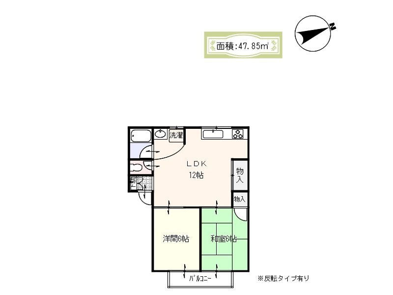 つるハイツ２番館の間取り