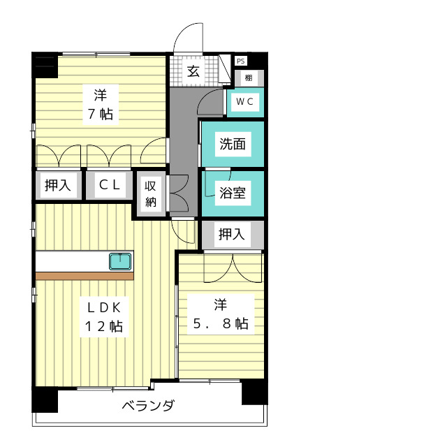 クレストIIの間取り