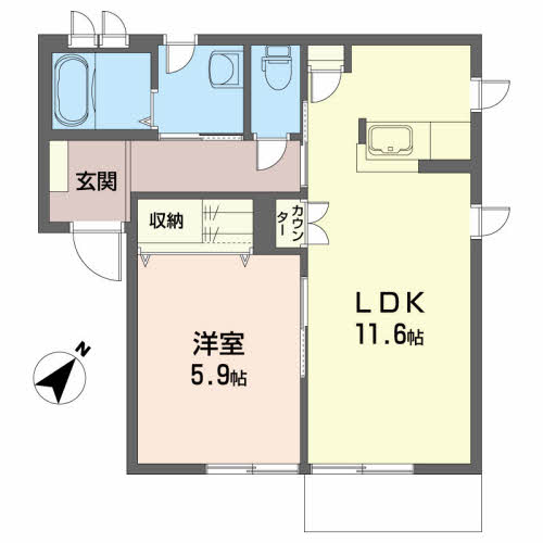 ファミール千田IIBの間取り