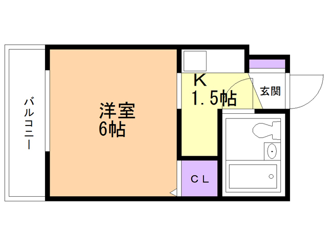 函館市宮前町のマンションの間取り