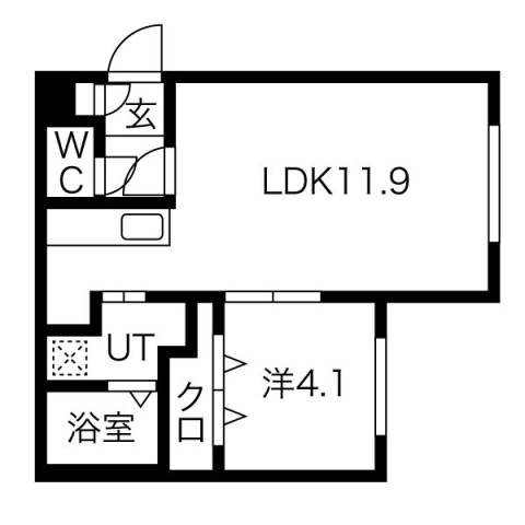 レスポワール月寒公園の間取り