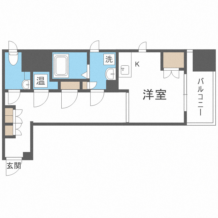 アーバンフラッツ瓦町の間取り