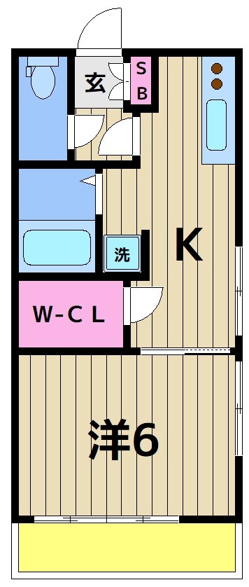 カオス西綾瀬IIIの間取り