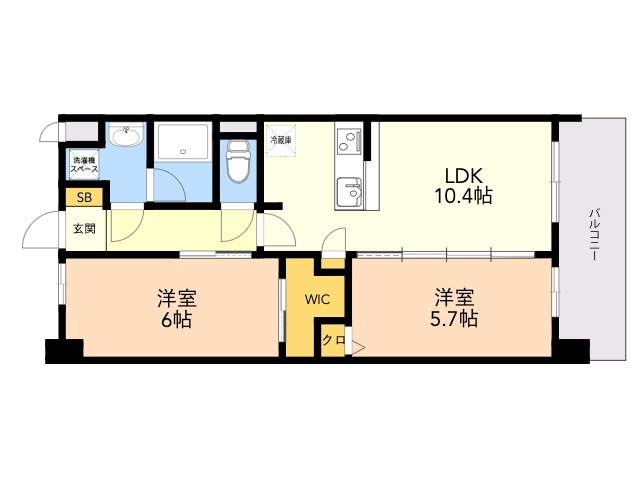 【Ｓ－ＲＥＳＩＤＥＮＣＥ博多駅南ａｆｆｏｒｄの間取り】