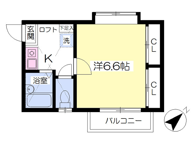 フォレスト中野Ｂの間取り