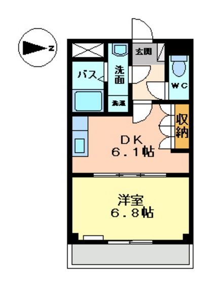 廿日市市串戸のマンションの間取り