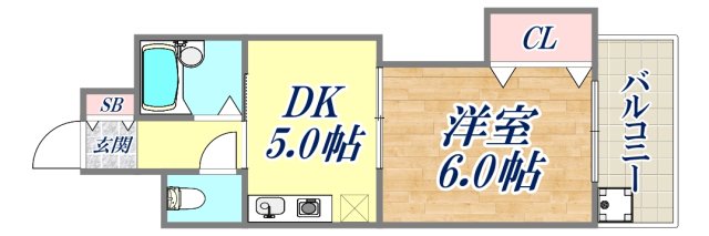 【ノルデンハイム新北野の間取り】