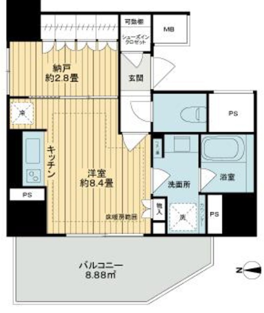 ザ・パークハウス新宿柏木の間取り