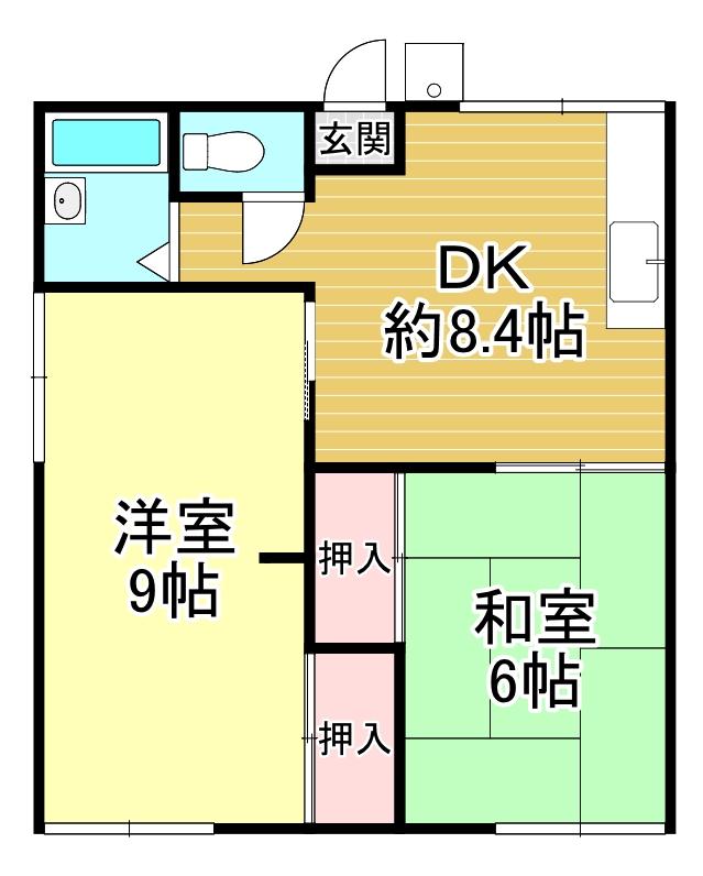 河村アパートの間取り