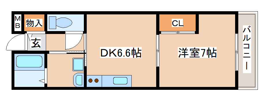 メゾンまほらの間取り