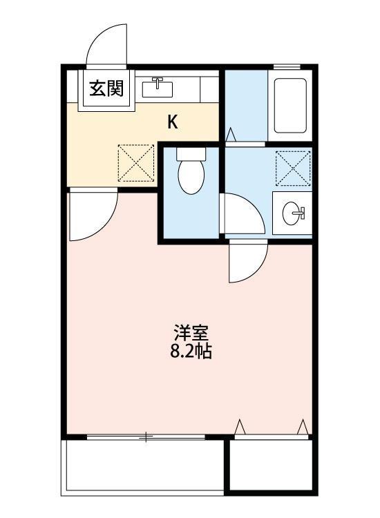 クレフラスト津福東の間取り