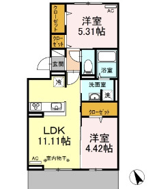 プラージュの間取り