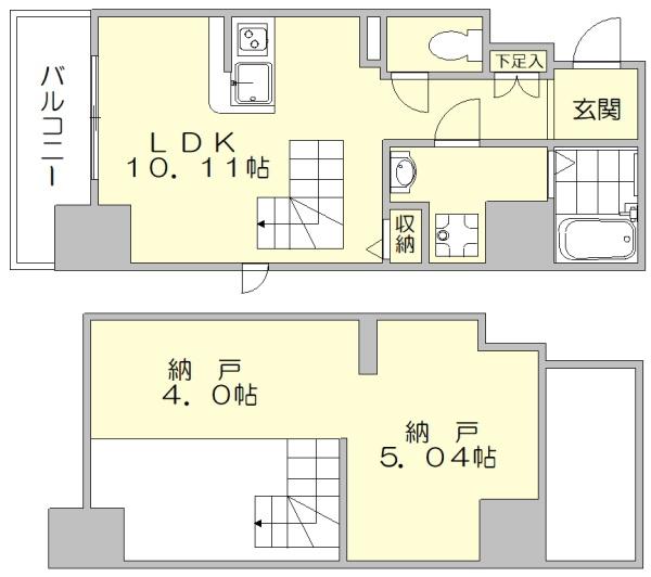 モダンパラッツォ天神東グランMの間取り