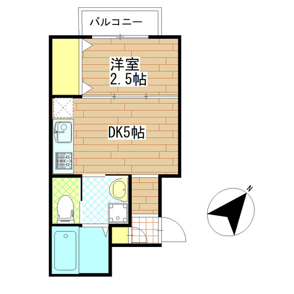 グランドール川内Iの間取り