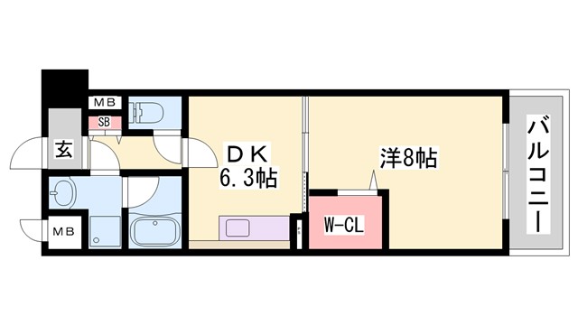 サンライズ北条の間取り