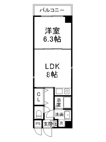 上御所エクセル三宅の間取り