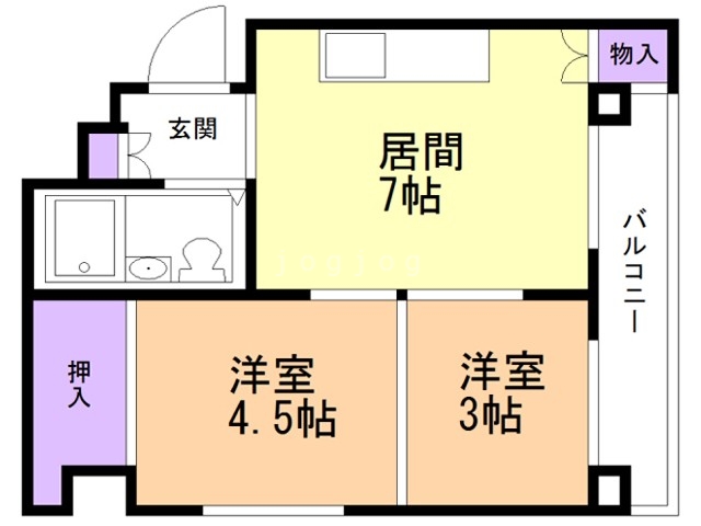 ユニバーサルビル東札幌の間取り