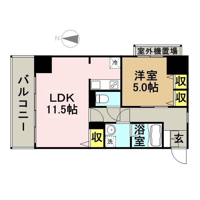 キルンズ博多駅南の間取り